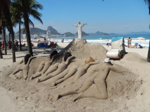 this sand sculpture is a riot!