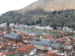 from the castle grounds, looking down onto the Church of the Holy Spirit