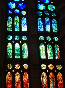 I love the stained glass - just beautiful colours, simple and stunning