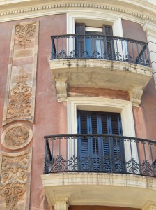beautiful building and balconies