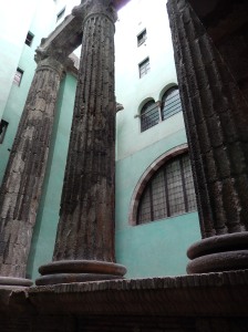 Roman temple columns