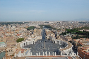St. Peter's square and beyond - stunning!