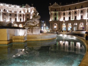 "our" fountain in the Piazza della Repubblica