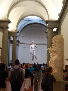 first view of David as we entered the gallery