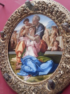Holy Family by Michelangelo - his only surviving completed painting