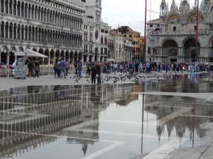 a high tide affects St. Mark's Square