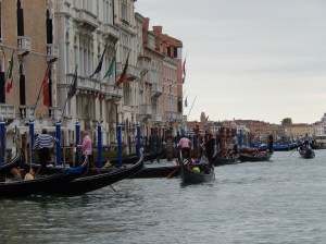 close to St. Mark's Square, a gondolier parking lot