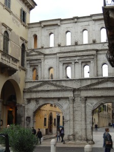 Porta Borsari, main entrance to Roman Verona