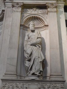 statue of St. Paul by Michelangelo, part of the Piccolomini Altar