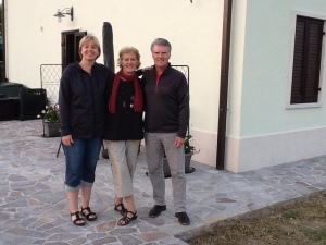 with Henriette, at the B&B
