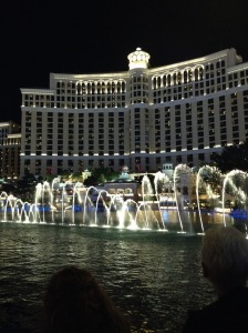 Bellagio fountain plays to music
