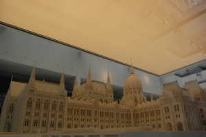 an excellent model of the building in the parliament museum