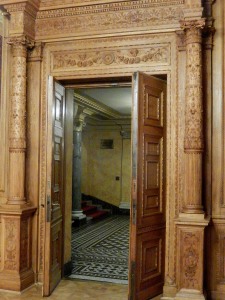 carved door frames