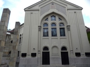 outside of the synagogue