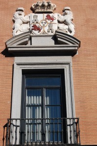 window and coat of arms