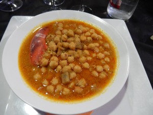 delicious chick pea and lobster soup - should have been my meal, but it was just the first course
