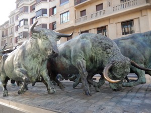 can you imagine being faced with these bulls?