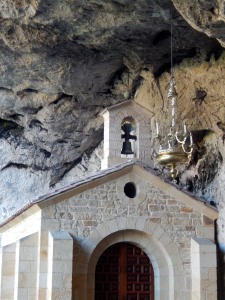 the chapel in the rock has frequently been destroyed and restored, most recently after the Spanish Civil War