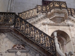 Golden Stairs, designed by a Flemish Renaissance master who studied under Michelangelo